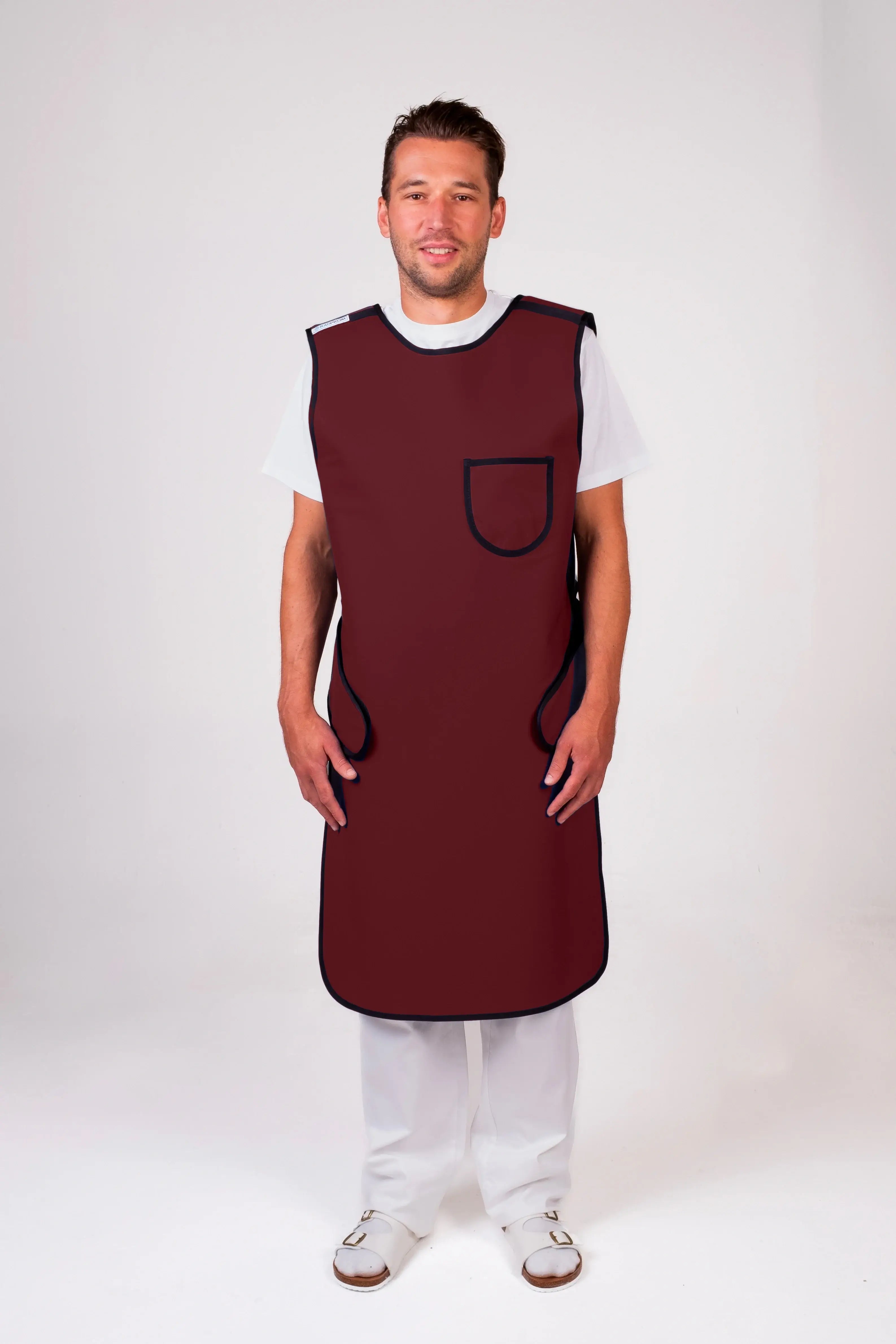 Fartuch Ochronny RTG jednostronny bordowy