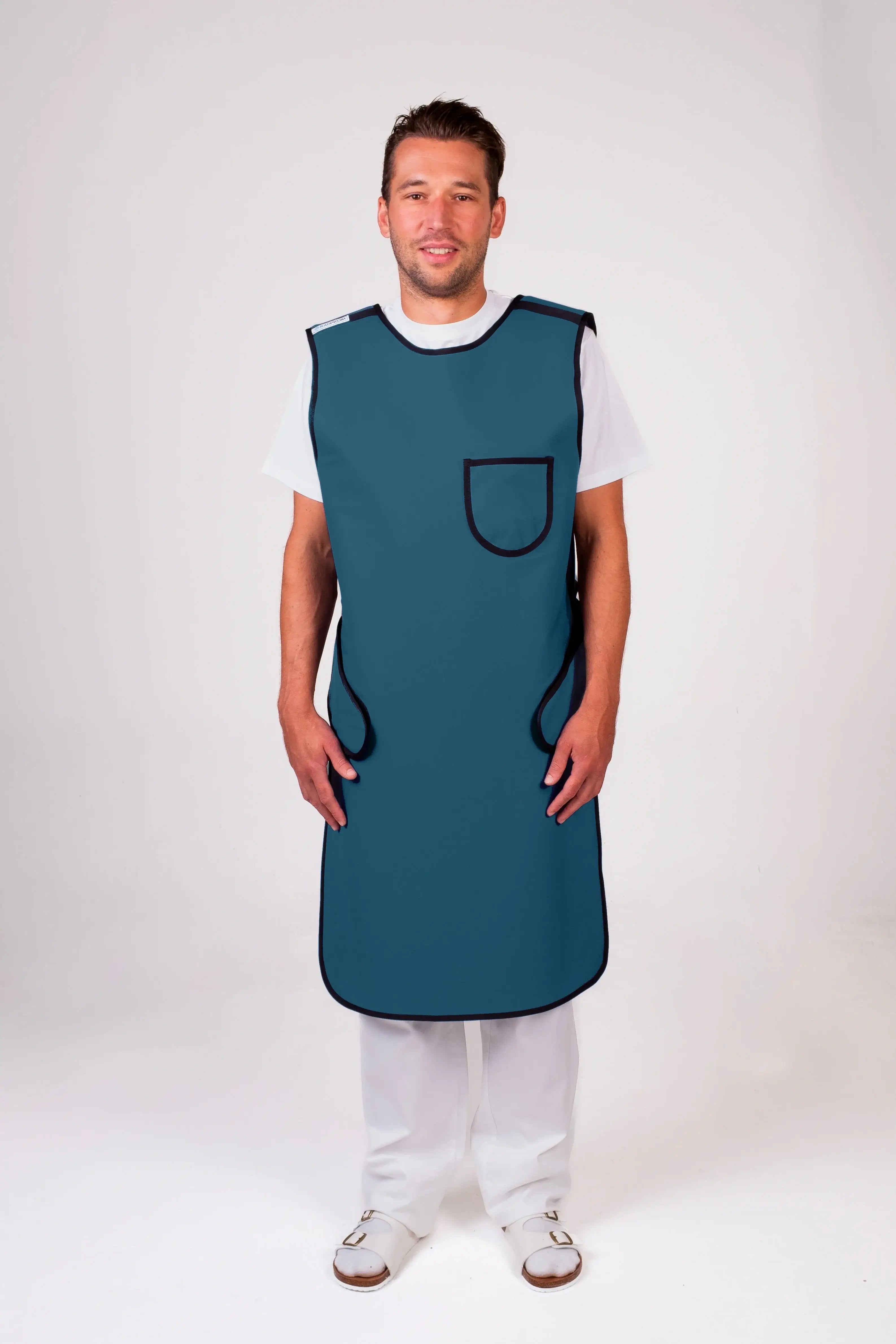 Fartuch ochronny RTG turkusowy morski