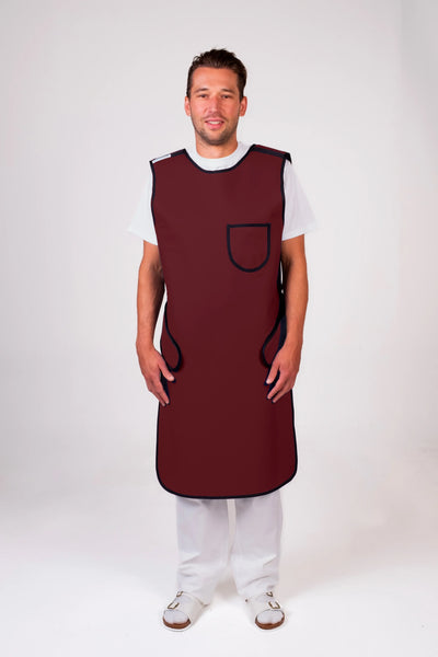 Fartuch Ochronny RTG jednostronny bordowy